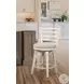 Meadowbrook Whitewash Swivel Counter Height Stool