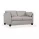 Matias Dusty White Leather 59" Loveseat