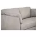 Matias Dusty White Leather 59" Loveseat
