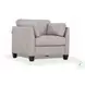 Matias Dusty White Top Grain Leather Chair