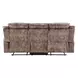 Zubaida Chocolate Glider Reclining 87" Sofa with Console and USB Charging