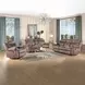 Zubaida Chocolate Glider Reclining 87" Sofa with Console and USB Charging