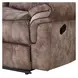 Zubaida Chocolate Glider Reclining 87" Sofa with Console and USB Charging