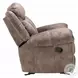 Zubaida Two Tone Chocolate Velvet Reclining 78" Loveseat and Console with USB Charging