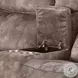 Zubaida Two Tone Chocolate Velvet Reclining 78" Loveseat and Console with USB Charging