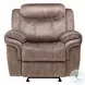 Zubaida Two Tone Chocolate Velvet Glider Recliner