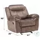 Zubaida Two Tone Chocolate Velvet Glider Recliner