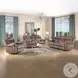 Zubaida Two Tone Chocolate Velvet Glider Recliner