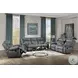 Zubaida Two Tone Gray Velvet Glider Recliner