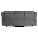 Zubaida Gray Glider Reclining 87" Sofa with Console and USB Charging