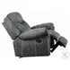 Zubaida Two Tone Gray Velvet Glider Recliner