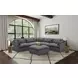 Hobson Charcoal Performance Fabric 6 Piece Modular Sectional