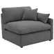 Hobson Charcoal Performance Fabric 6 Piece Modular Sectional