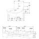 Lakeview Ivory 6 Piece Modular Sectional