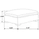 Lakeview Ivory Upholstered Ottoman