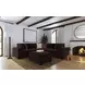 Lakeview Dark Chocolate Upholstered Ottoman
