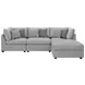 Cambria Gray 4 Piece Modular Sectional with Storage Ottoman