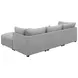 Cambria Gray 4 Piece Modular Sectional with Storage Ottoman