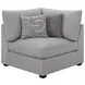 Cambria Gray 4 Piece Modular Sectional with Storage Ottoman