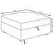 Cambria Gray Upholstered Square Storage Ottoman