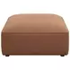 Jennifer Terracotta Square Upholstered Ottoman