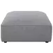 Jennifer Grey Square Upholstered Ottoman