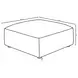 Jennifer Grey Square Upholstered Ottoman