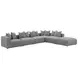 Jennifer Grey Square Upholstered Ottoman