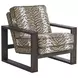 Thaynes Beige and Brown Upholstered Accent Chair by Barclay Butera