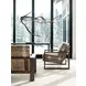 Thaynes Beige and Brown Upholstered Accent Chair by Barclay Butera