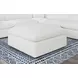 Raleigh Ivory Performance Fabric Ottoman