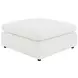 Raleigh Ivory Performance Fabric Ottoman