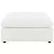 Raleigh Ivory Performance Fabric Ottoman