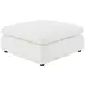 Raleigh Ivory Performance Fabric Ottoman