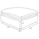 Raleigh Ivory Performance Fabric Ottoman