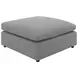 Raleigh Gray Performance Fabric Ottoman