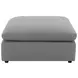 Raleigh Gray Performance Fabric Ottoman