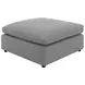 Raleigh Gray Performance Fabric Ottoman