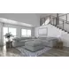 Raleigh Gray Performance Fabric Ottoman
