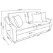 Christine Beige 80" Sofa