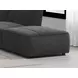 Sunny Dark Charcoal Ottoman