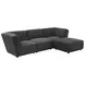 Sunny Dark Charcoal Ottoman