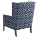 Stratton Blue Upholstered Wing Chair