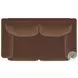 Selma Rust Velvet Crescent Arm Loveseat