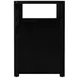 Lark Black 21" 2 Drawer Nightstand with Shelf