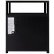 Lark Black 21" 2 Drawer Nightstand with Shelf
