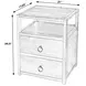 Lark Black 21" 2 Drawer Nightstand with Shelf