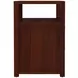 Lark Medium Brown 21" 2 Drawer Nightstand with Shelf
