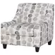 Amos Pebble Beige and Gray Upholstered Accent Chair