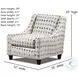 Wowza Sand Mara Beige and Brown Upholstered Accent Chair